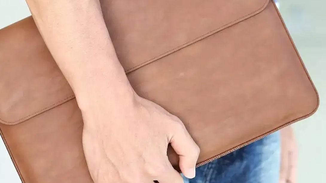 Leather computer case