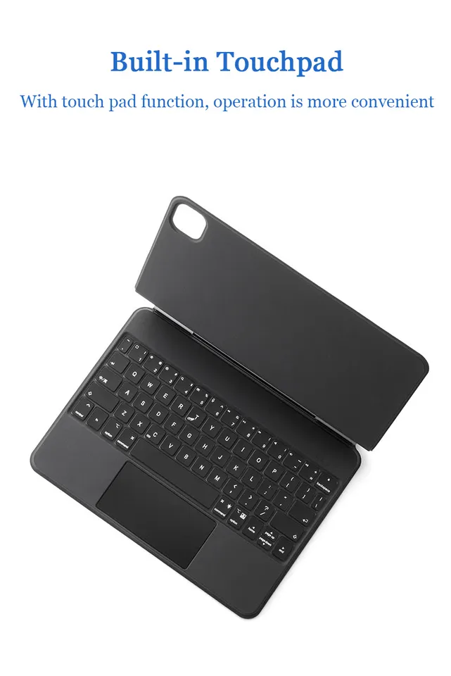 Tainuo Customized Rotatable Wireless Detachable Keyboard Case for iPad 10.2 Tablet Cover