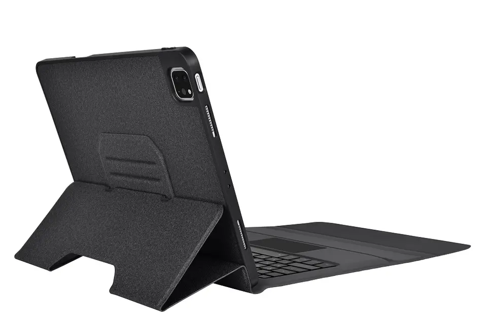 Black 360 Degree Rotatable Smart Tablet Keyboard Wireless Keyboard Case for iPad Pro 12.9 inch