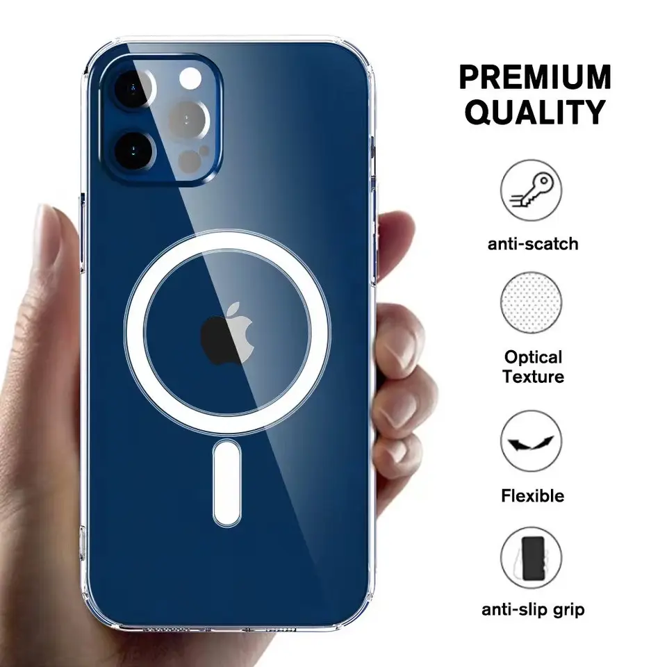 Tainuo Customized logo mobile phone case For iphone 15 14 pro max case TPU Materials Waterproof Wireless Magnetic Phone Case