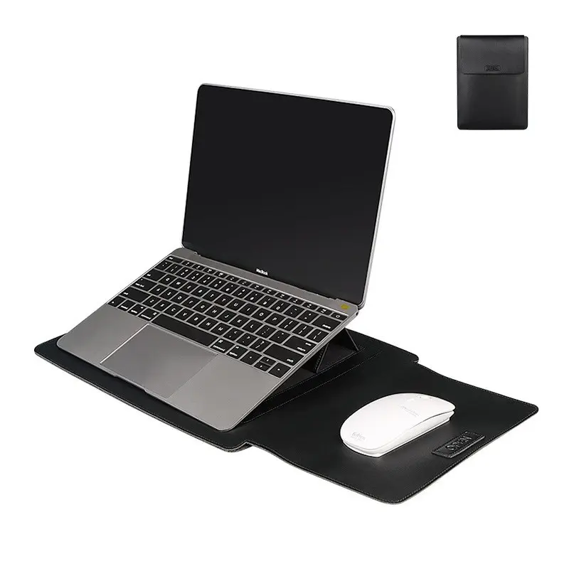 OEM PU Leather Sleeve Case For Macbook Natebook sleeve Leather Stand Cover Portable Notebook Protector Bag Laptop Sleeve