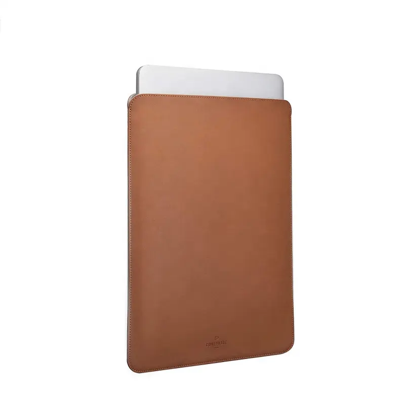 Customized 11 12 13 14 15.6 Inch PU Leather Sleeve Case For Laptop Leather Stand Cover Portable Notebook Protector Bag