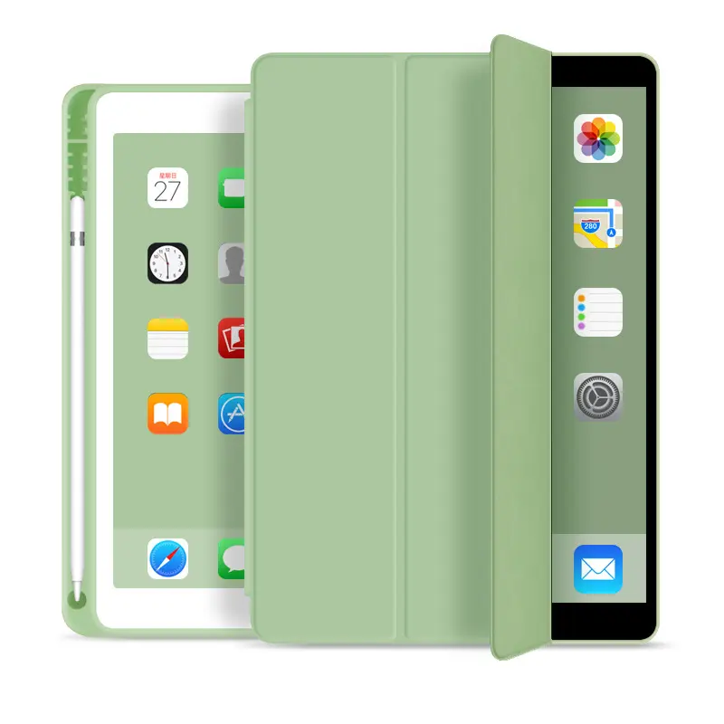 Tainuo PU Leather Trifold Flip Case Cover For iPad Pro 12.9 2021