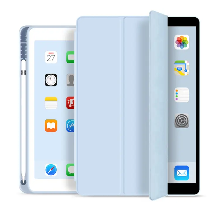 Tainuo PU Leather Trifold Flip Case Cover For iPad Pro 12.9 2021