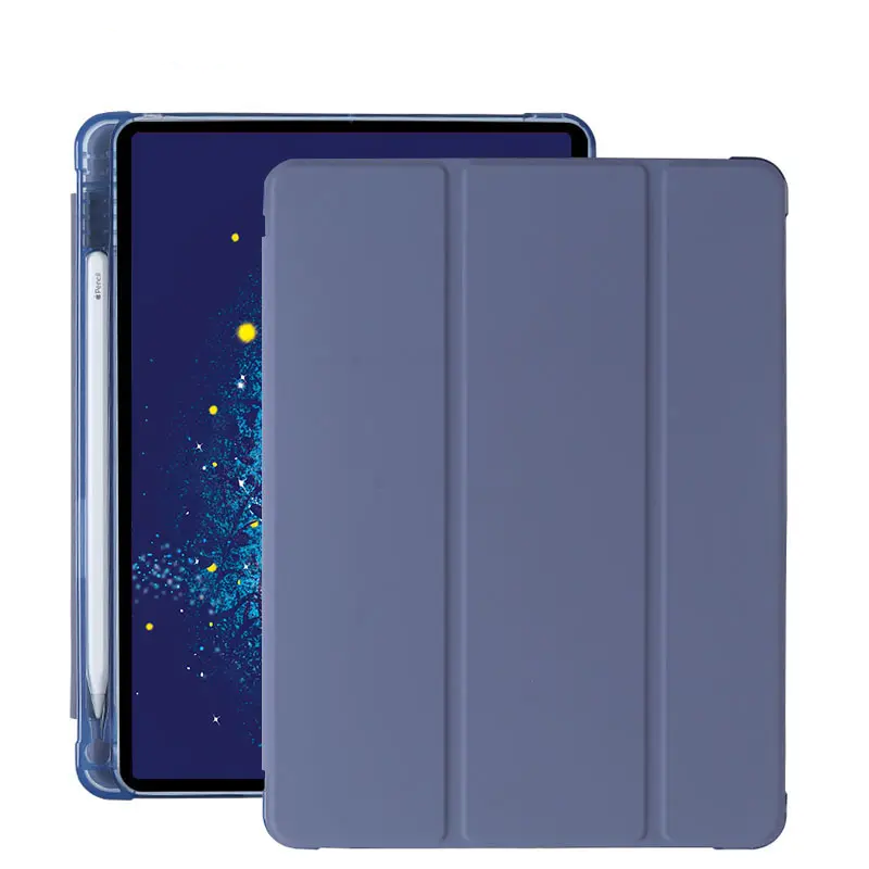 Tainuo New Design Soft Tpu Magnetic With Pencil Holder Smart Trifold Flip Case Cover For Apple Ipad Air 4/5 10.9 Inch 10th 2022