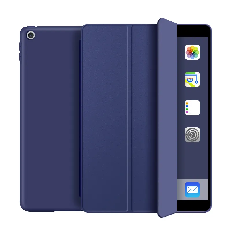 Tainuo Trifold 8th Generation Tablet Case Silicone Soft Shockproof Case For Apple Ipad 9Th Gen 2020 10.2 Inch Tablet Cover