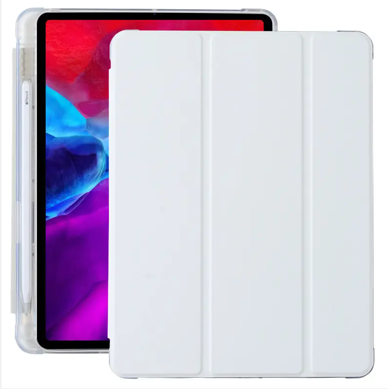 Tainuo Trifold 8th Generation Tablet Case Silicone Soft Shockproof Case For Apple Ipad 9Th Gen 2020 10.2 Inch Tablet Cover