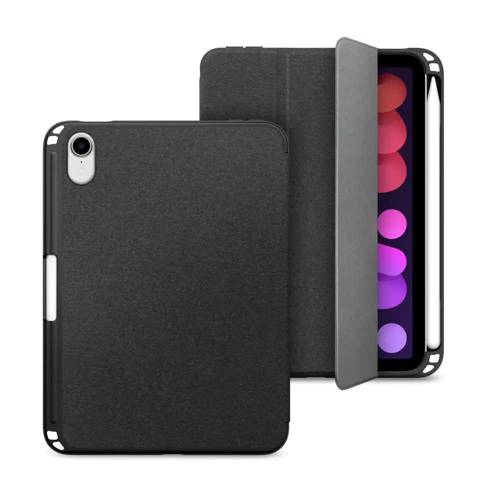 Tainuo Custom Print Logo PU Leather Smart Cover With Pencil Holder for iPad case Air 5th 10.9 Pro 11