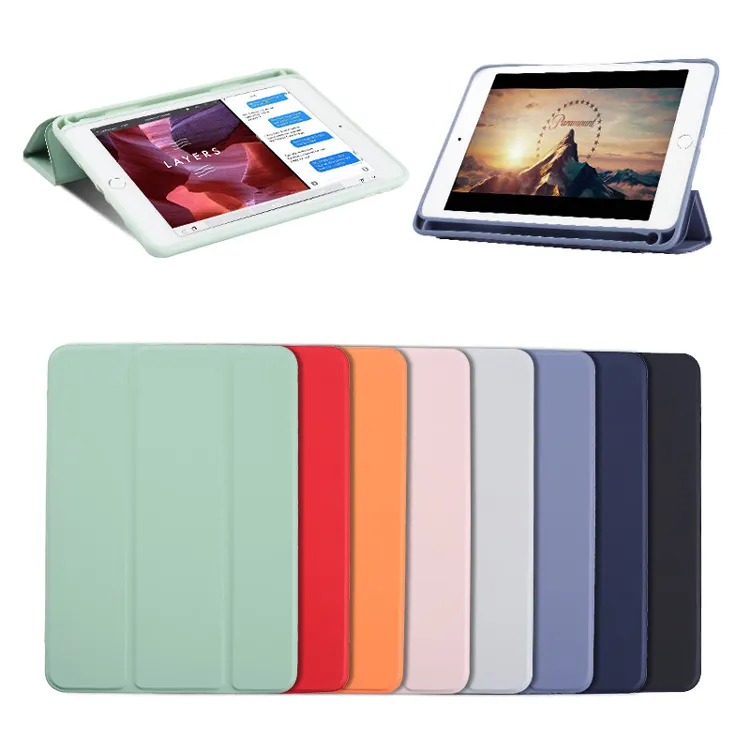 Tainuo Hot Selling Smart PU Leather Detachable Wireless Keyboard Case for iPad 10.2 inch with Pencil holder