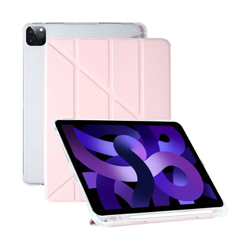 Tainuo Wholesale Customization New Pen Slot Soft TPU Case For iPad Pro 12.9 2020 With Pencil Holder