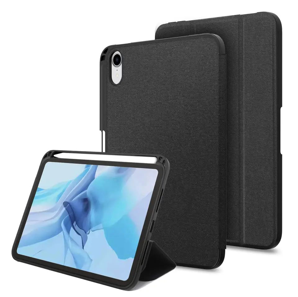 Smart sleep wake flip tablet case for iPad 10th Generation 10.9 inch 2022 PU leather TPU business folio pencil holder cover