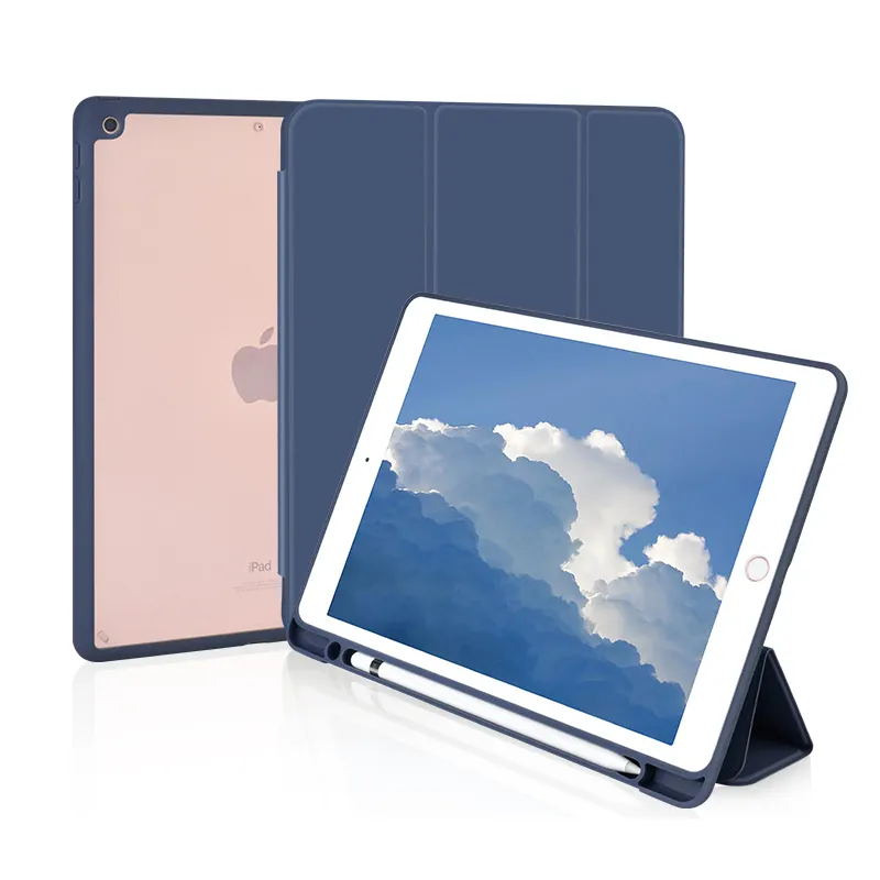 Custom Folding Shockproof Auto Sleeve PU Leather Tablet Covers Case For Apple iPad Mini Pro 9.7 10.5 11 12.9