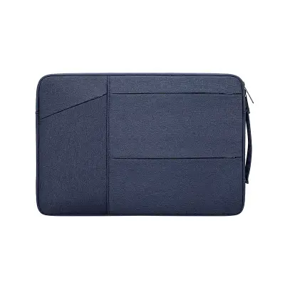 New OEM Waterproof PU Leather Laptop Sleeve Case Magnetic Folding Notebook Laptop Stand Bag with Mouse Pad