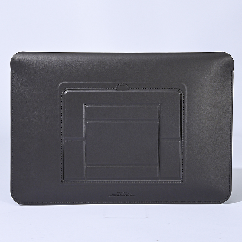 Custom Ultra-Thin Foldable Waterproof Genuine Leather Laptop Bag PU Leather Laptop Sleeve