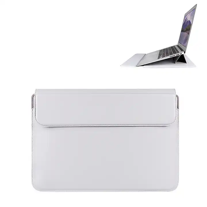 Laptop Sleeve Case Leather Case with Adjustable Stand Compatible with MacBook Pro Computer Bags