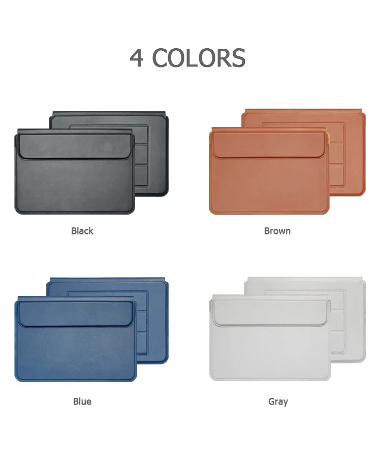 Waterproof PU Leather Macbook Air Case 13 Inch Cover Laptop Leather Cases For Macbook