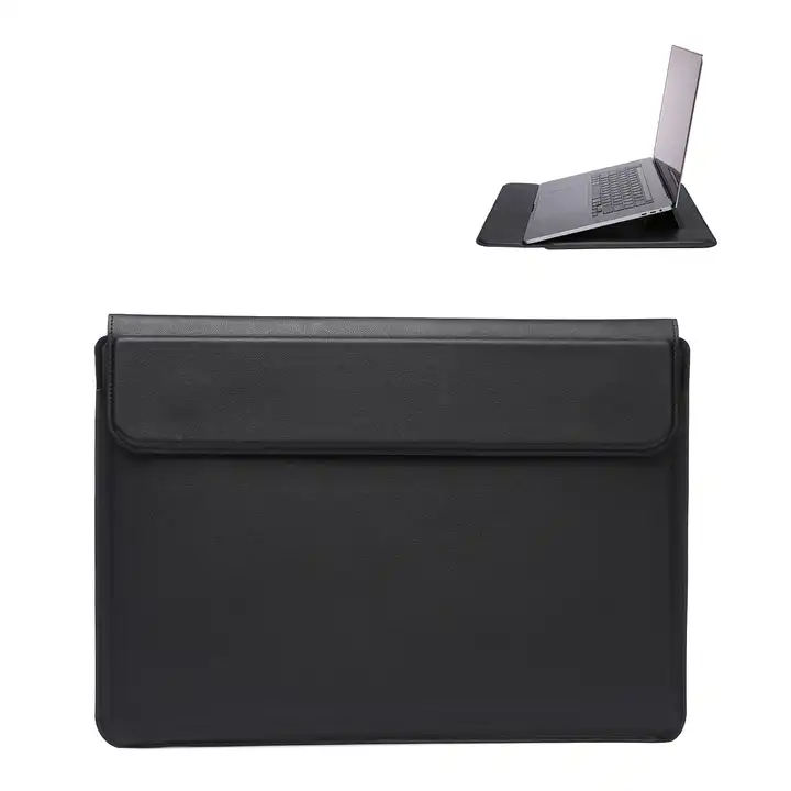 Multifunctional Popular PU Leather Laptop Case Sleeve Holder Stand Sleeve Bag For Apple Macbook Case