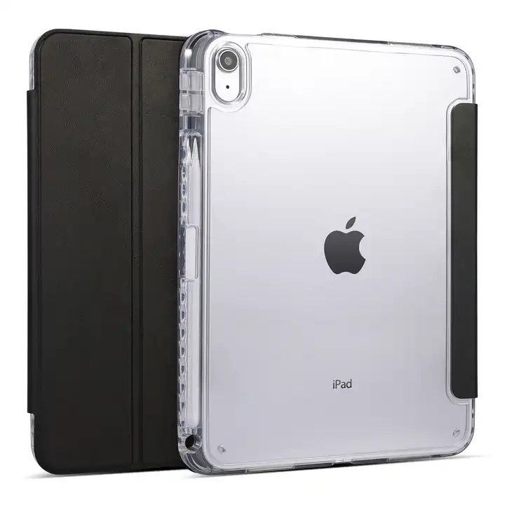 Tainuo 3 Fold Strong Magnet 2 Mode Kickstand Cover for i Pad Air4 Case TPU+PU Leather for iPad Case Air4 2020 Air3 2019