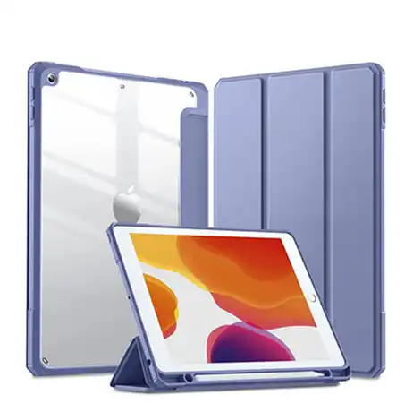 Tainuo 3 Fold Strong Magnet 2 Mode Kickstand Cover for i Pad Air4 Case TPU+PU Leather for iPad Case Air4 2020 Air3 2019