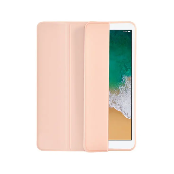 Case For iPad pencil holder Trifold Smart Slim TPU Cover Air 2 3 4 mini 4 5 6 Pro 11