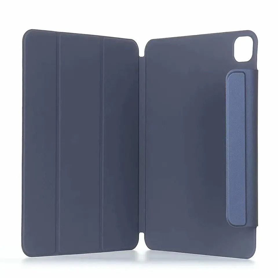 Tainuo Shockproof Foldable Stand Shell Texture Leather Transparent Cover Case for ipad cover mini 6