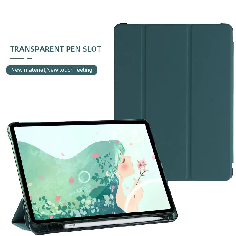Tainuo Kickstand Pu Leather smart cover tablet case for ipad pro 12.9 2022 leather case
