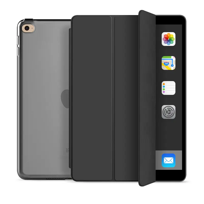 Tainuo 3 Fold Strong Magnet 2 Mode Kickstand Cover for i Pad Air4 Case TPU+PU Leather for iPad Case Air4 2020 Air3 2019